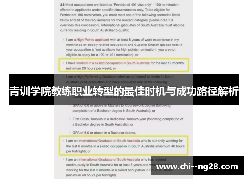 青训学院教练职业转型的最佳时机与成功路径解析 青训学院教练职业转型的最佳时机与成功路径解析